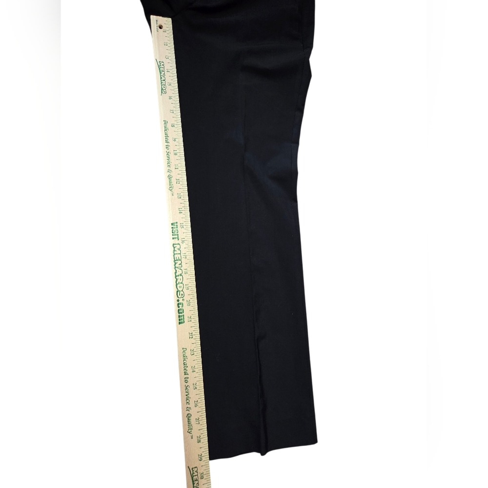 Banana Republic Logan Pants Womens Size 8 Black Italian Wool Washable Trousers - Picture 4 of 6